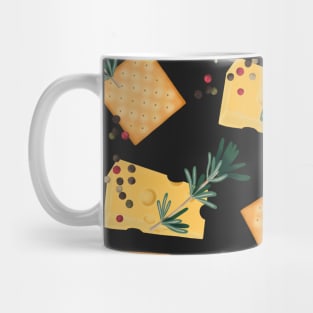 Delicious rosemary and cheese crackers Mug